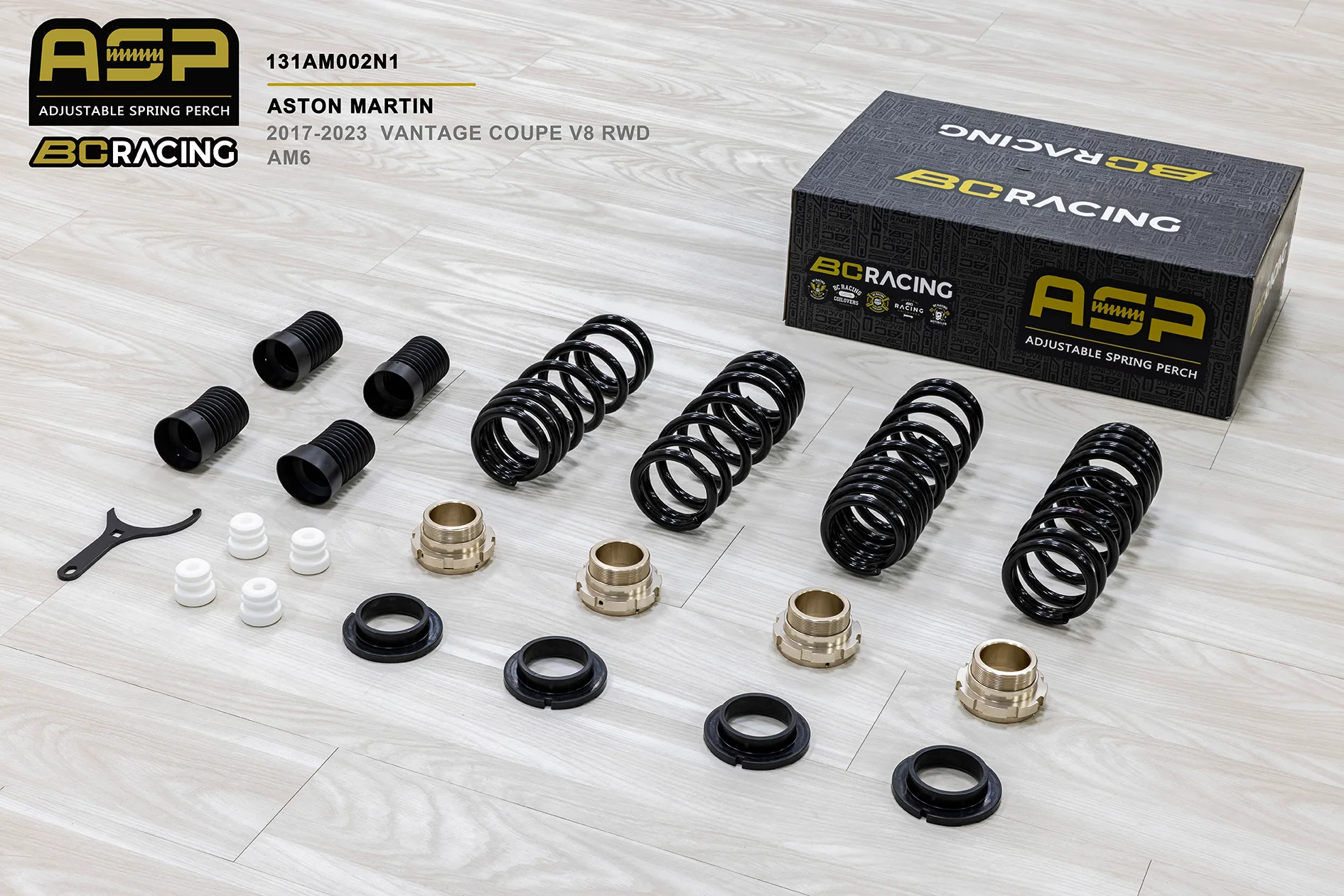 BC Racing ASP Adjustable Spring Perch fits ASTON MARTIN VANTAGE RWD AM6 17 - current