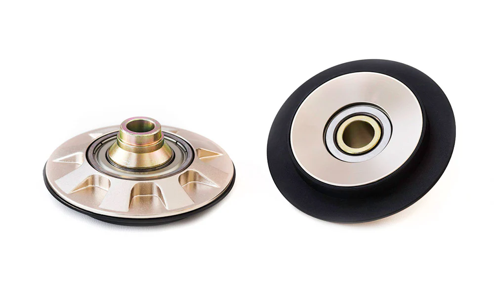 BC Racing Front Upper Spring Seat Bearing Plate (Gold) Fits Front McPherson Struts (Camber Adjustable Top Mounts Only)